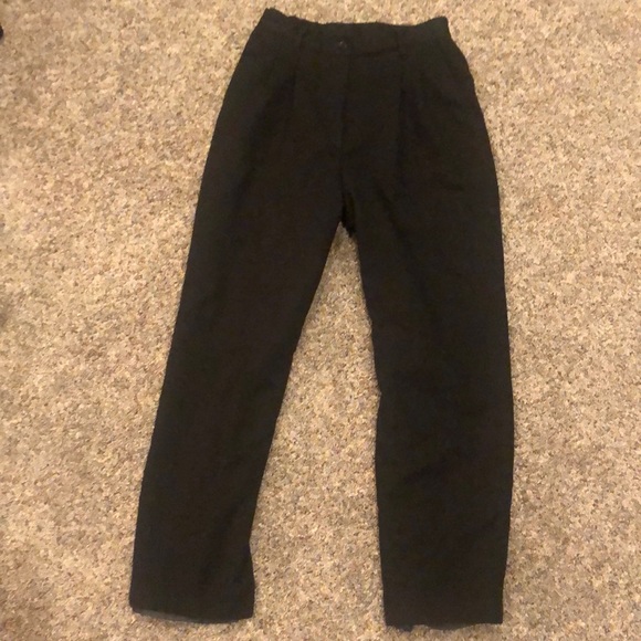 Women’s fully lined 100% wool 6P black pants - Picture 4 of 5